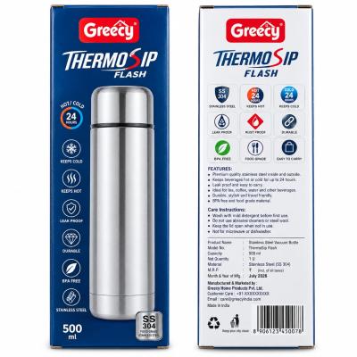 GRECY THERMOSIP FLASH VACUUM FLASK - 500ml